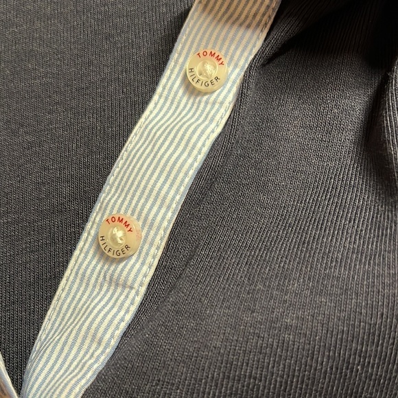 TOMMY Hilfiger V-neck Polo Dress Size Medium, T-Shirt Dress Short Sleeve Casual - Picture 6 of 11